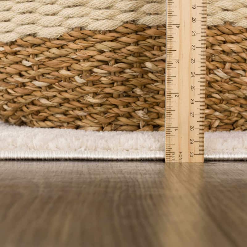 Hauteloom Mahsa Hallway, Kitchen Runner Rug - Cream, Black - 2'8" x 7'3"