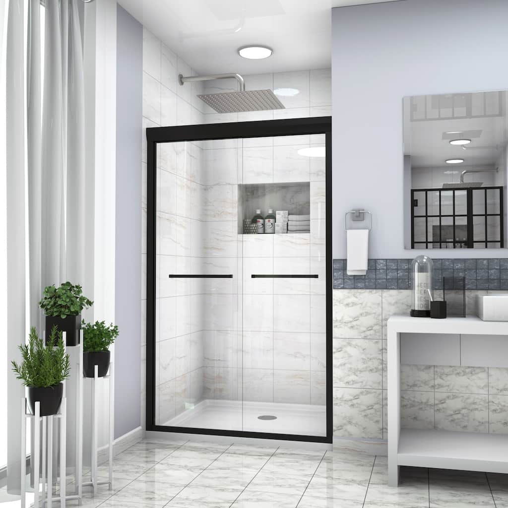 Shower Door 48" W x 76"H Double Sliding Shower