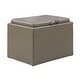 preview thumbnail 12 of 48, Convenience Concepts Designs4Comfort Accent Storage Ottoman with Reversible Tray