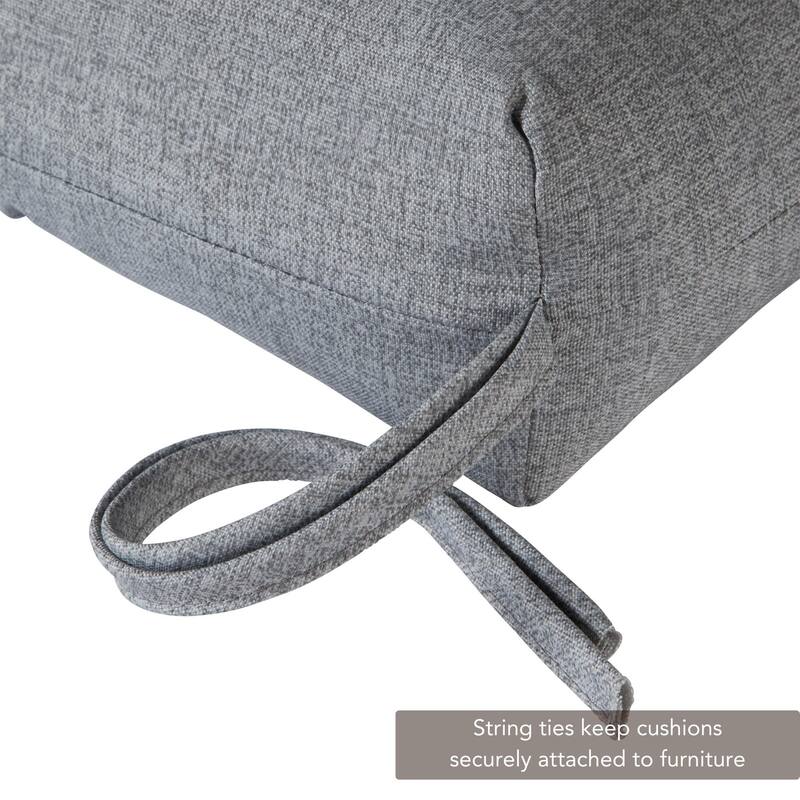 Greendale Home Fashions Heather Gray Outdoor Chaise Lounge Cushion