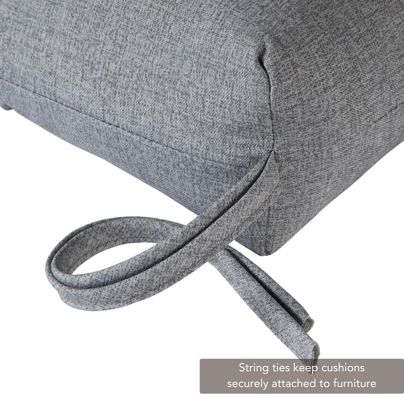Outdoor 18-inch x 51-inch Polyester Bench Cushion (Cushion Only)