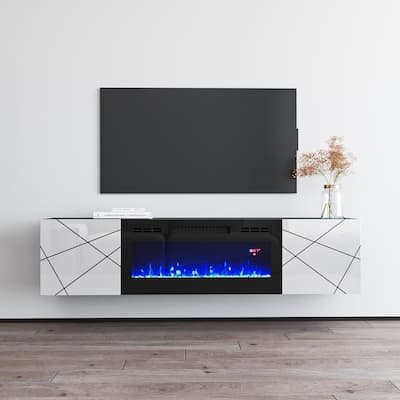London BL-EF Electric Fireplace 63" TV Stand