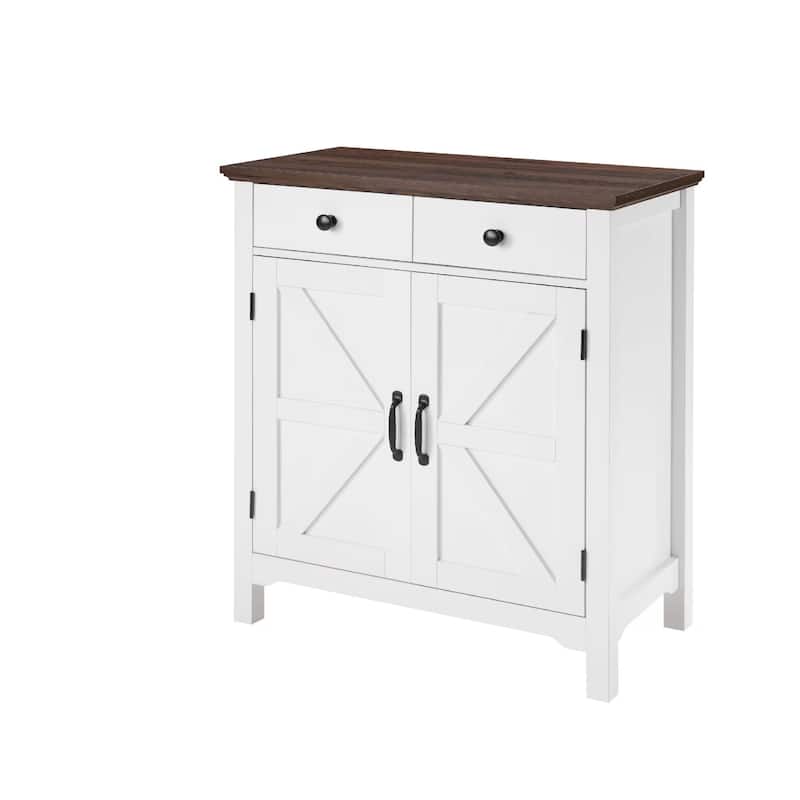 Homy Casa Herringbone Accent Cabinet, Adjustable Shelf, Living Sideboard