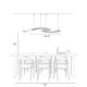 preview thumbnail 11 of 11, Modern Glam 1-Light LED Crystal Chandeliers Island Lights for Kitchen Island - W 40.4" x H 2" x D 16.1"