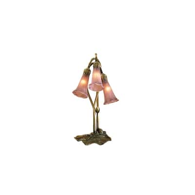 Meyda Tiffany Stained Glass / Tiffany Desk Lamp from the Lilies
