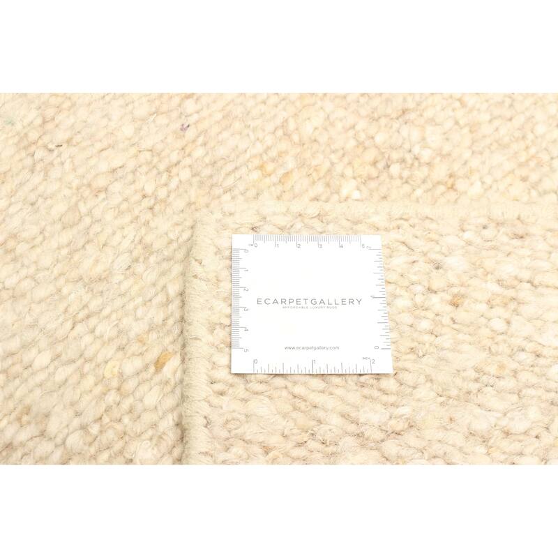 ECARPETGALLERY Braid weave Sienna Tan Wool Rug - 4'9 x 6'7