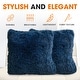 preview thumbnail 48 of 136, Cheer Collection Super Soft Shaggy Long Hair Throw Pillows Set of 2 Plush Accent Cushions