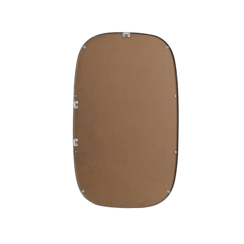 Indigo Home Metal Frame Oval Mirror 24x40 Inch