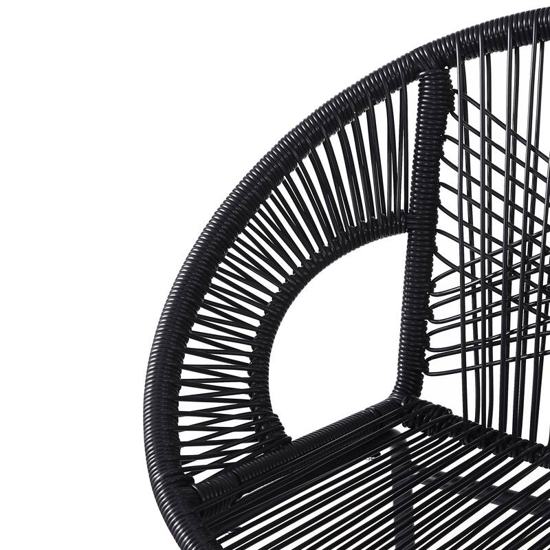 Christopher Knight Home - Ferrara Stylish and Durable Outdoor Wicker Barstools, Set of 2