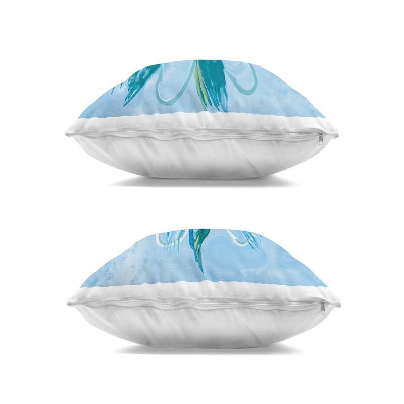 Stupell Whimsical Flower Shapes Decorative Printed Throw Pillow Design by Liz Jardine (Set of 2)