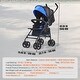 preview thumbnail 12 of 69, Carbon Steel Lightweight Stroller with Canopy, Recline and Foldable Frame - 30.71” L x 19.69” W x 40.94” H