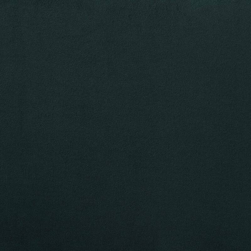 Gerianne Velvet Upholstered Platform Bed - Classic European Bed Frame with Scalloped Headboard and Wood Trim