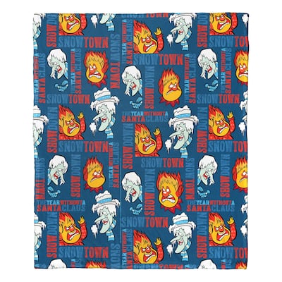 Warner Brothers A Year Without a Santa Claus Snowtown Showdown Silk Touch Throw Blanket
