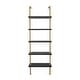 preview thumbnail 82 of 81, Nathan James Theo 5-Shelf Ladder Bookcase Wood with Metal Frame