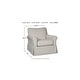 preview thumbnail 3 of 9, Signature Design by Ashley Searcy Swivel Glider Accent Chair
