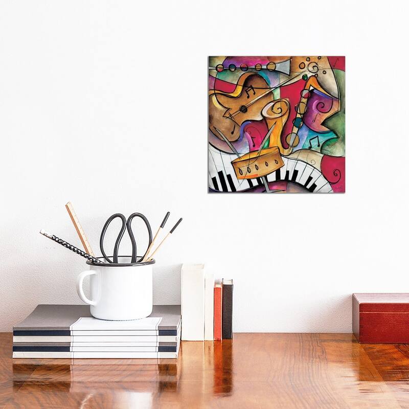 iCanvas "Jazz It Up II" by Eric Waugh Canvas Print - 12x12x1.5