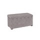 preview thumbnail 19 of 18, Angela Transitional Wood Storage Bench