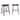 Cadiz Saddle Seat 24" Counter Height Backless Stools (Set of 2)