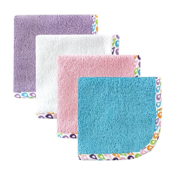 slide 1 of 1, Hudson Baby Infant Girl Super Soft Cotton Washcloths, Purple, One Size - Purple - One Size One Size - Purple