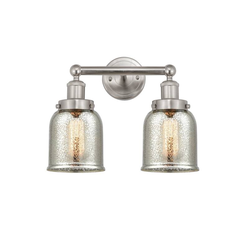 Innovations Lighting 616-2W-10-16 Bell Vanity Bell 2 Light 16" Wide - Brushed Satin Nickel / Mercury