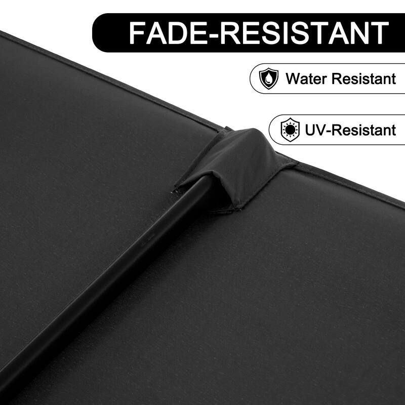 Autlaycil 13 ft Patio Umbrella with Crank Outdoor Umbrella with Base