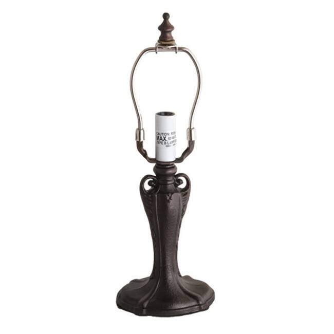 Meyda Tiffany 14053 Leaf 13" Tall Lamp Base - Natural