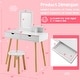 preview thumbnail 4 of 8, Costway Kid Vanity Table Chair Set with Mirror Large Storage Drawers - See Details