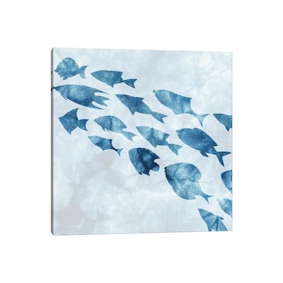iCanvas "School of Fish II" by Kimberly Allen Canvas Print