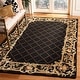 preview thumbnail 2 of 24, SAFAVIEH Handmade Chelsea Kalie French Country Wool Rug 9' x 12' - Black - Rectangle