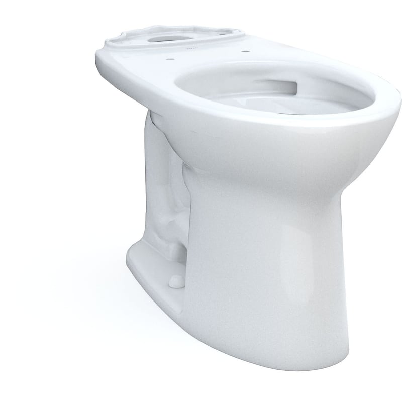 TOTO Drake Elongated Universal Height Tornado Flush Toilet Bowl with - Cotton