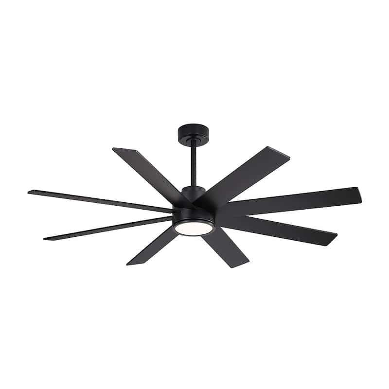 MLiAN 72 in. 8 Plywood Blades Indoor LED Ceiling Fan With Remote......