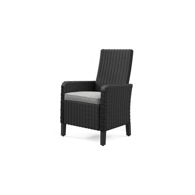 Signature Design by Ashley Beachcroft Black/Light Gray 5-Piece Outdoor Dining Package - 84.25" W x 42.25" D x 29.25" H