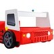 preview thumbnail 4 of 8, Rozo Contemporary Red Speedy Fire Engine Platform Kid Bed by Furniture of America