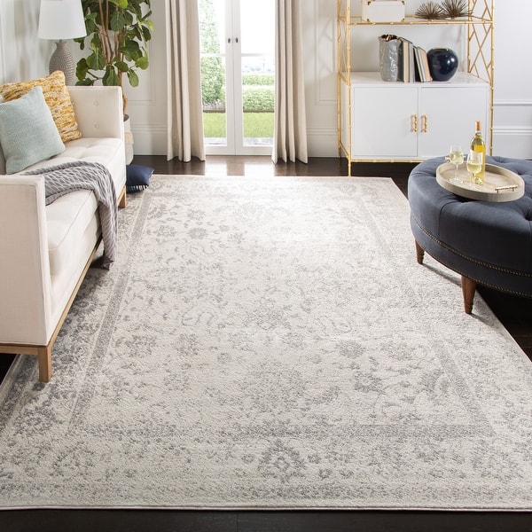 slide 2 of 149, SAFAVIEH Adirondack Dakota Rustic Shabby Chic Distressed Rug 10' x 14' - Ivory/Silver
