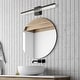 preview thumbnail 34 of 62, JONATHAN Y Baxter 22" 1-Light Modern Contemporary 360-Degree Rotatable Iron/Seeded Acrylic Integrated LED Vanity Light