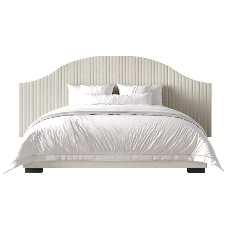 CraftPorch Contemporary Wall Panel Bed - King - Beige