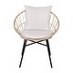 preview thumbnail 23 of 22, Indoor/Outdoor Rattan Rope Bistro Set, Glass Top Table & Cushions