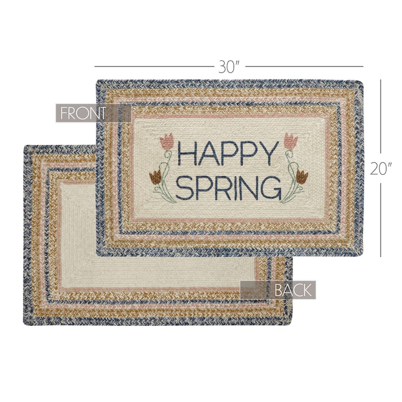 Kaila Happy Spring Jute Rug Rect w/ Pad 20x30