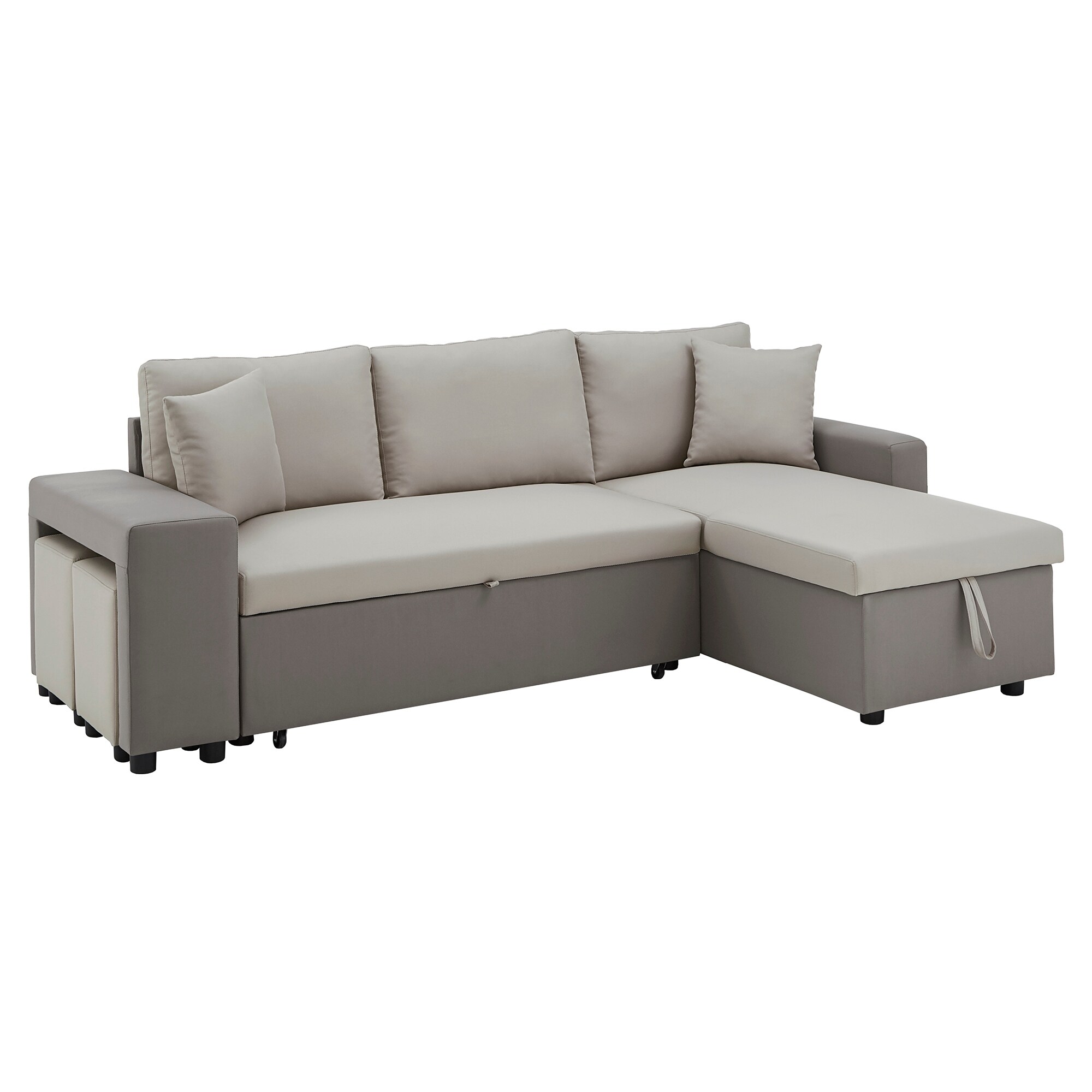 Lorca two tone convertible hot sale sofa