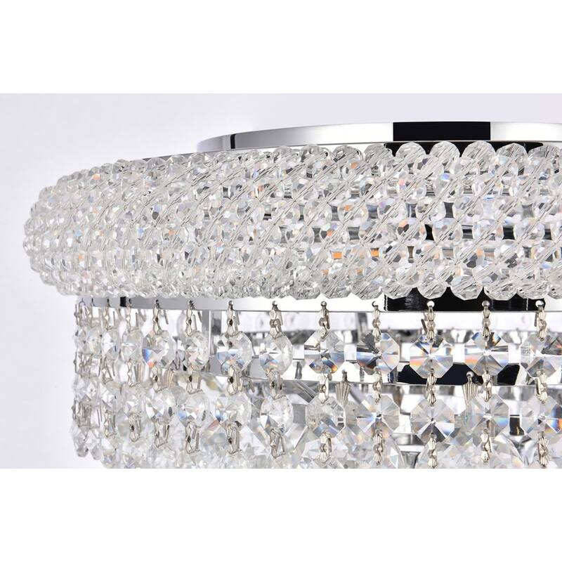 Somette Geneva 6-light 14-inch Flush-Mount Chandelier - 14 Inch