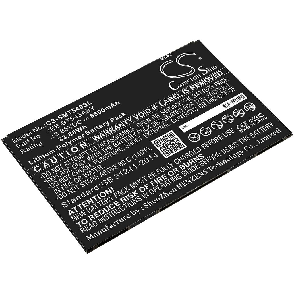 Battery for Samsung SM-T540 SM-T545 SM-T547 SM-T630 Tab Active Pro EB-BT545ABY - Black
