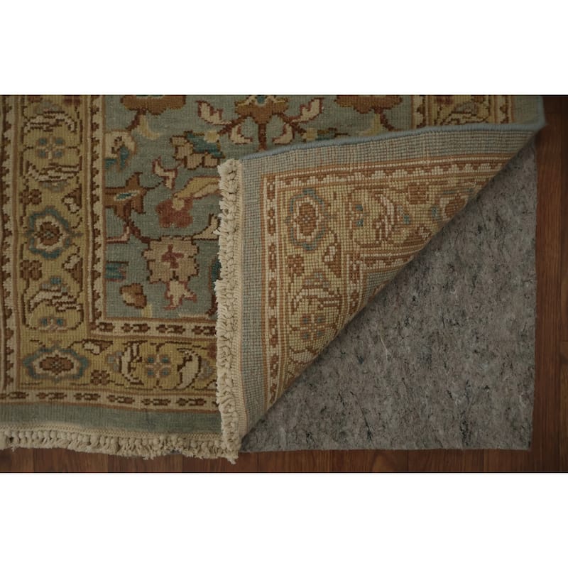 Hand Knotted Oriental 100% Wool Carpet Traditional All-Over Navy Blue & Blues Ziegler Area Rug - 3' 10'' X 2' 0''