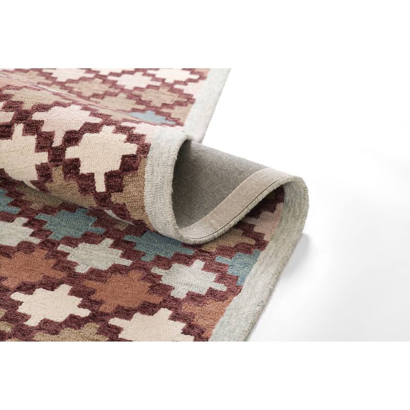 Erin Gates by Momeni Abbott Diamond Trellis Hand Tufted Wool Area Rug