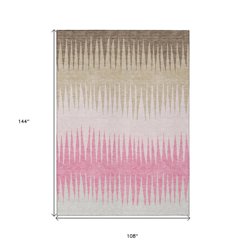 HomeRoots Striped Transitional Rectangle Outdoor Rug