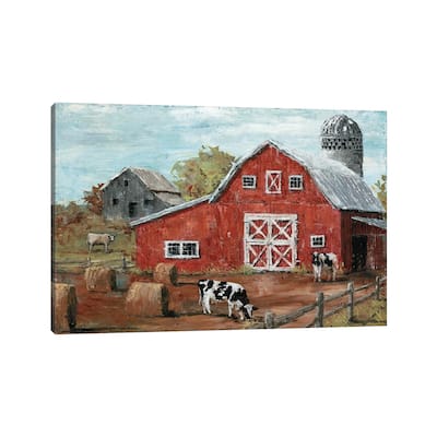 iCanvas "Red Country Barn" by Marie Elaine Cusson Canvas Print