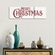 preview thumbnail 4 of 2, iCanvas "Vintage Christmas Signs panel I-Merry Christmas" by Tara Reed 3-Piece Canvas Wall Art Set 12x36x1.5
