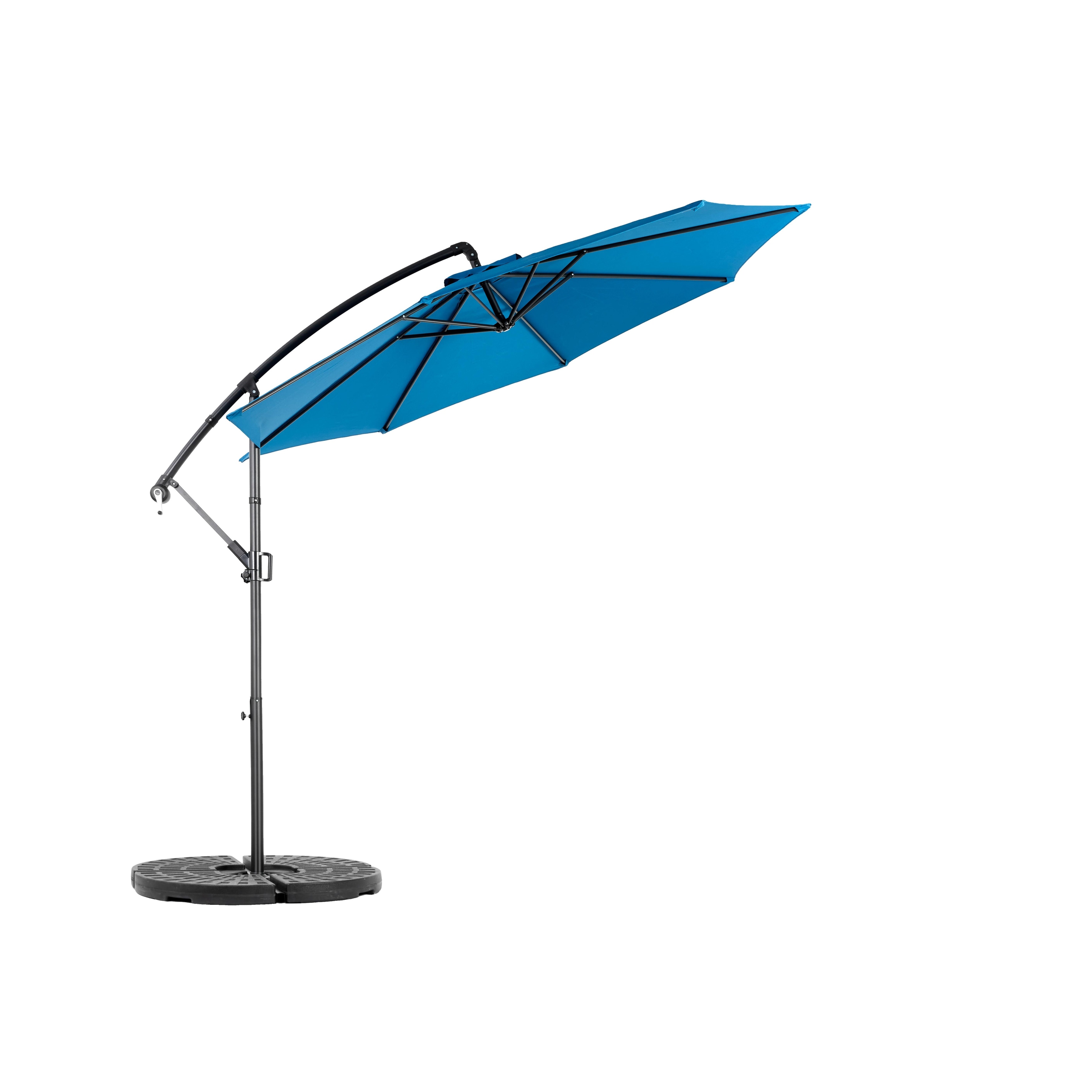 Best Choice Products 10ft Offset Hanging Market Patio Umbrella w/Easy Tilt Adjustment