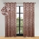 preview thumbnail 57 of 124, Superior Leaves Machine Washable Room Darkening Grommet Blackout Curtains, Set of 2 52" x 120" - Copper