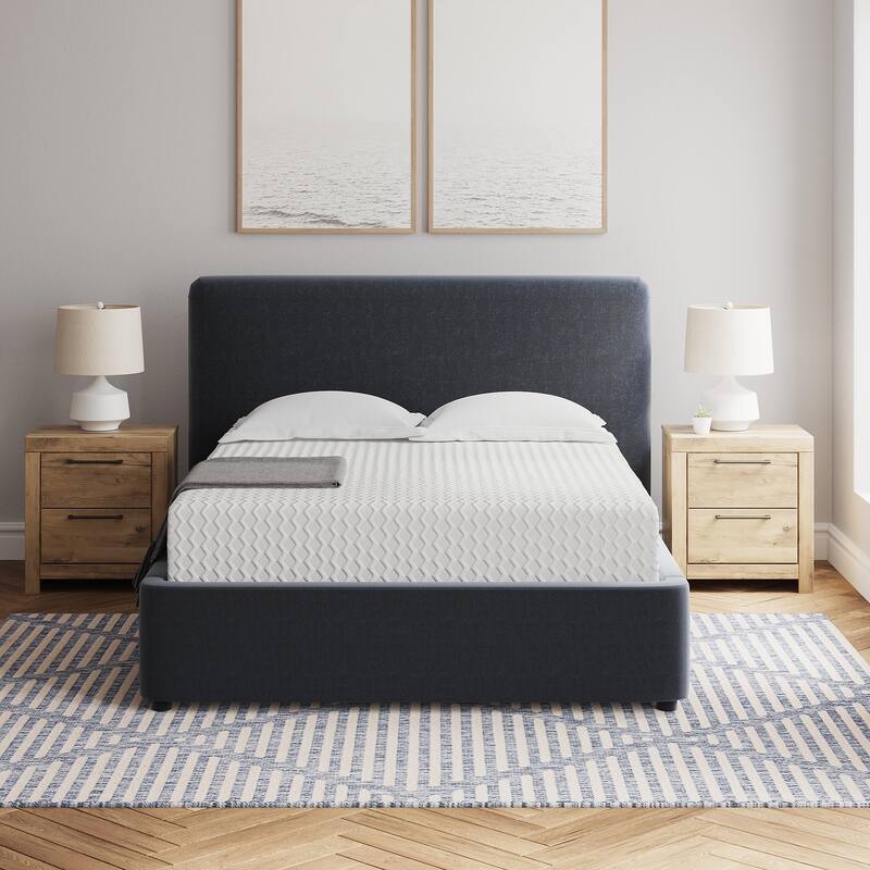 Chime 12 Inch Medium Firm Memory Foam Mattress, CertiPUR-US Certified, Queen White