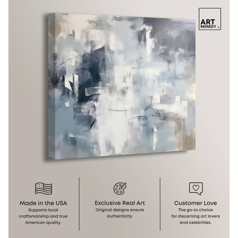 Enigma of Blue Canvas by Art Remedy, Gallery Wrapped